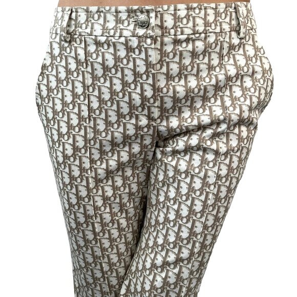 Christian Dior Vintage 2005 Trotter Monogram Pants Bottoms #36 Brown [105699] - Picture 2 of 13